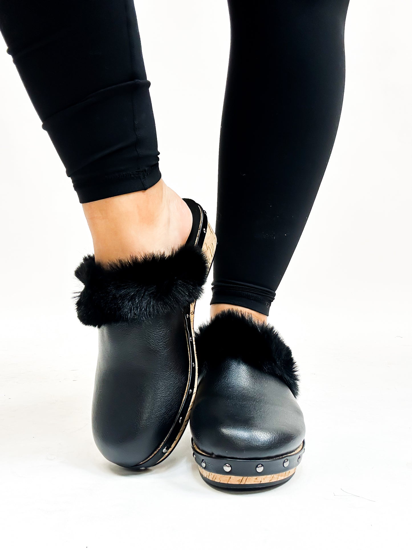 Chaussures amusantes Just Fur noires de Corky