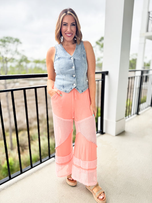 Come Along with Me Pants in Coral Orange - FINAL SALE
