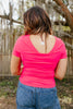 What's The Scoop Top In Flamingo Pink