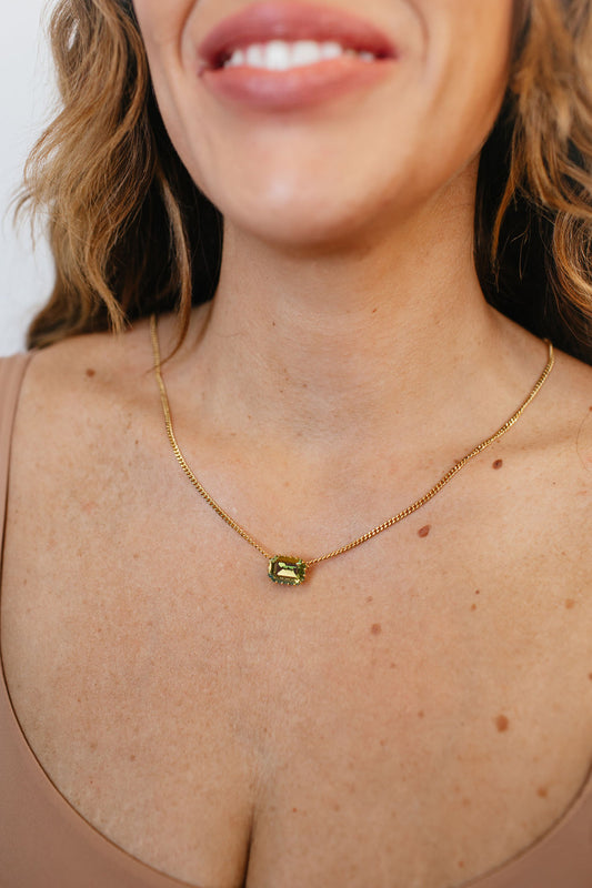 Tova Karine Necklace in Peridot Brandy - FINAL SALE