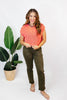 The Must Have Sweater in Coral