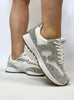 Corky's White with Clear Rhinestones No Prob Sneakers