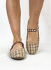 Corky's Tan Plaid Tea Time Flats
