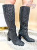 Corky's Black Glitter Yolo Boots- FINAL SALE
