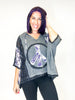 Let There Be Peace Top in Charcoal/Black