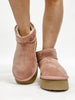 Bottes de service en faux daim blush de Corky