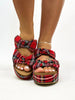 Corky's Red Plaid Put A Bow On It Heels
