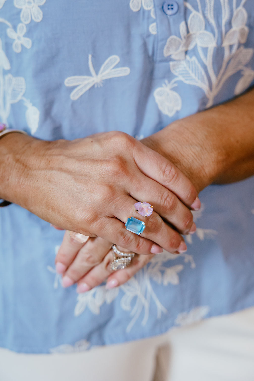 Tova Janel Ring In Aquamarine Matt