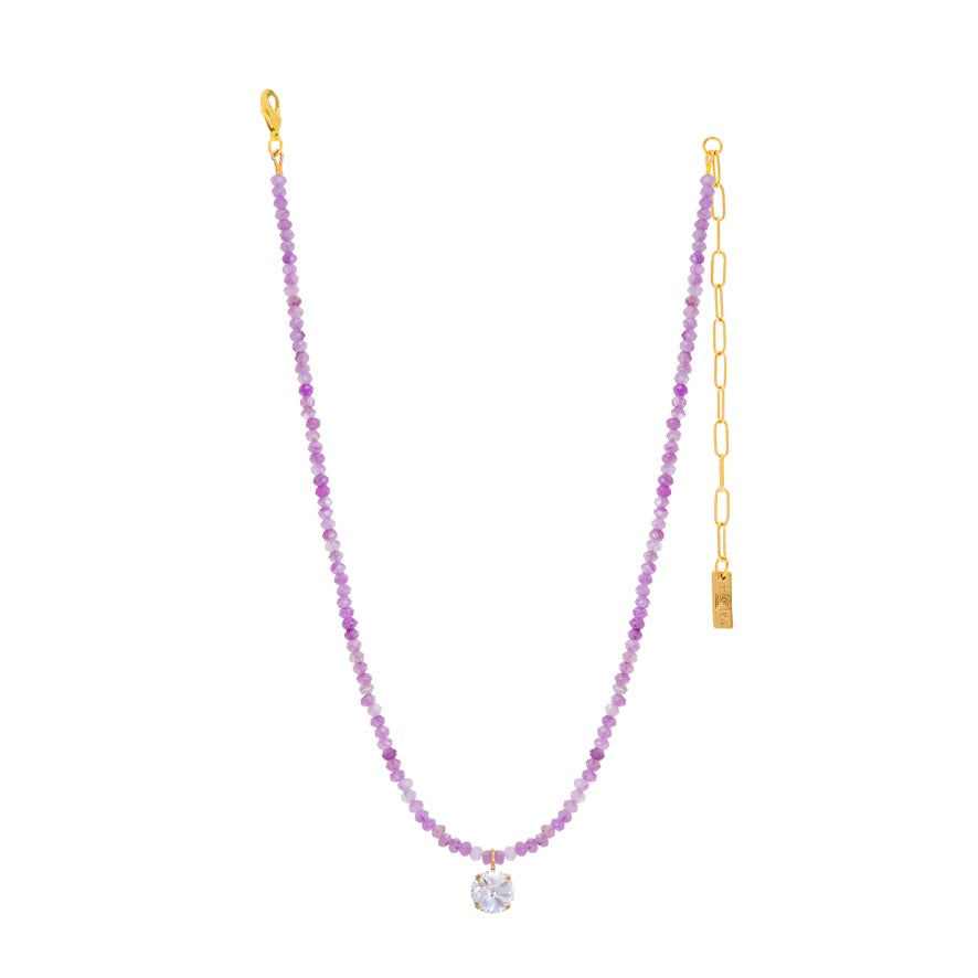 Tova Paige Necklace in Lilac - FINAL SALE