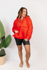 Bright Side Puffer Jacket In Red - Reg & Curvy