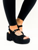 Corky's Black Faux Suede Miss Behavin Sandals