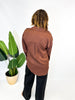 Classic Kathryn Button Up Top in Brown - Reg & Curvy