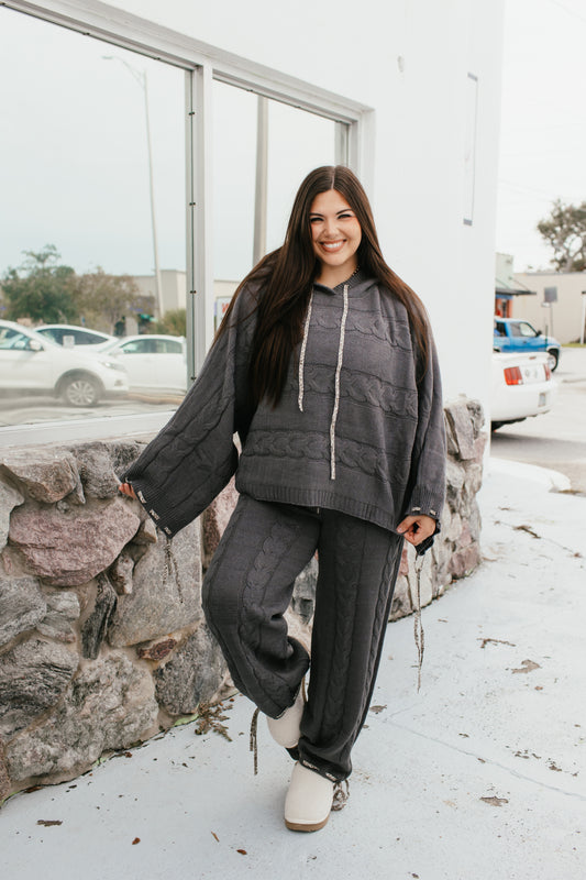 Cable Crush Knit Pants