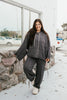 Cable Crush Knit Hoodie