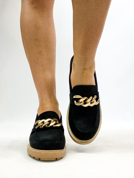 Corky's Black Faux Suede Brunch Vibes Shoes