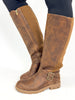 Corky's Mahogany Hay Bale Wide Calf Friendly Boots