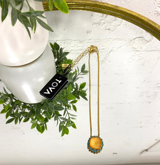 Tova Cambrie Necklace in Orange - FINAL SALE