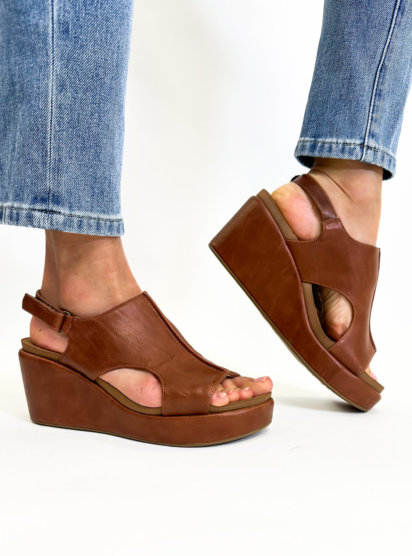 Corky's Bourbon Carley Covered Cork Sandals