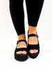 Corky's Black Faux Suede Miss Behavin Sandals