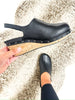 Corky's Black Smooth Make 'em Blush Clogs