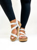 Corky's White Metallic Keep It Casual Sandals -FINAL SALE