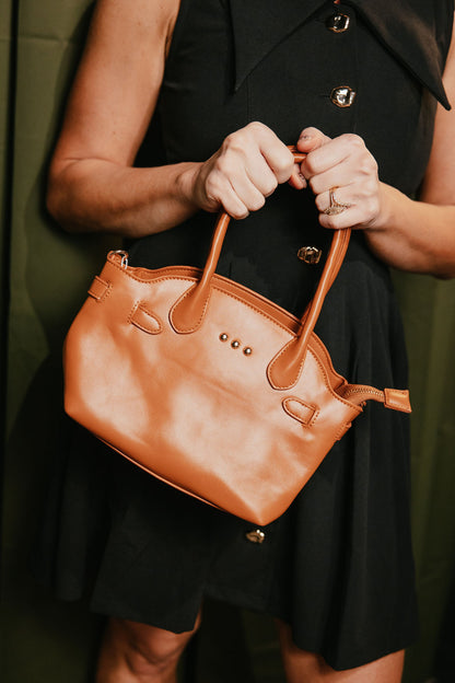 Veronica Small Tote In Brown