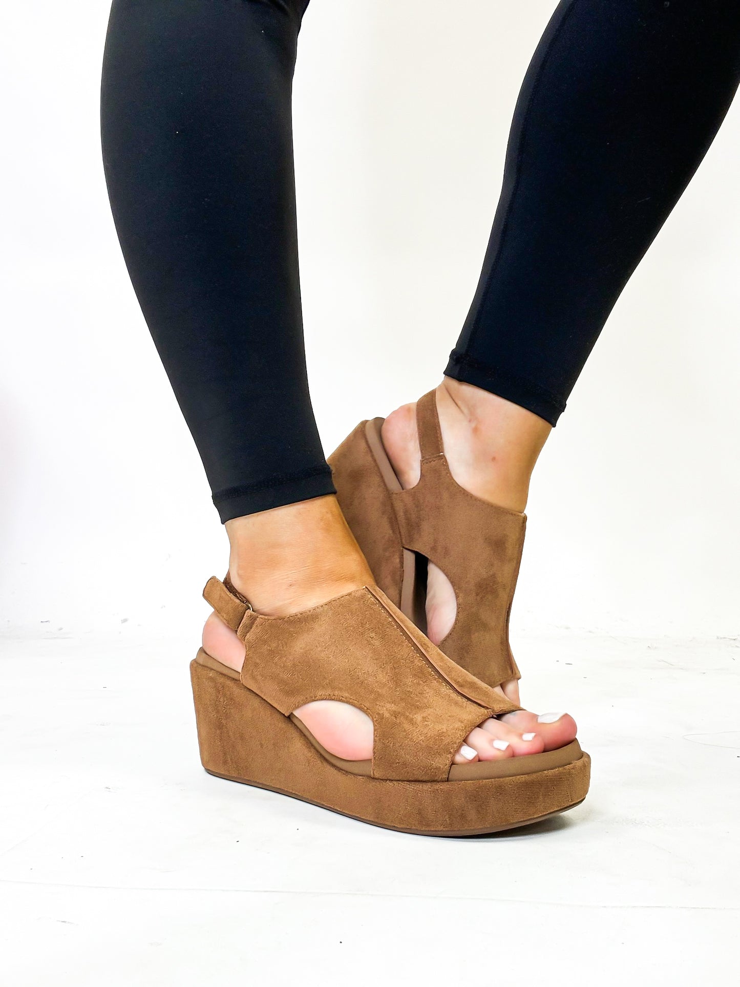 Black Friday Deal: Corky's Tobacco Faux Suede 2 Carley Sandals