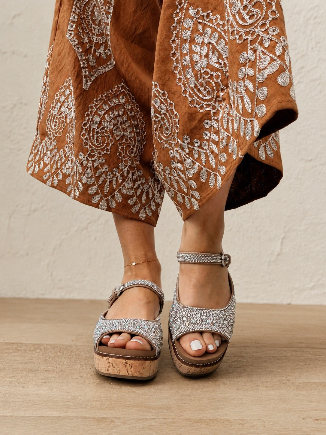 Corky's Rhinestone Treat Yourself Wedges