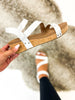 Corky's White Metallic Keep It Casual Sandals -FINAL SALE