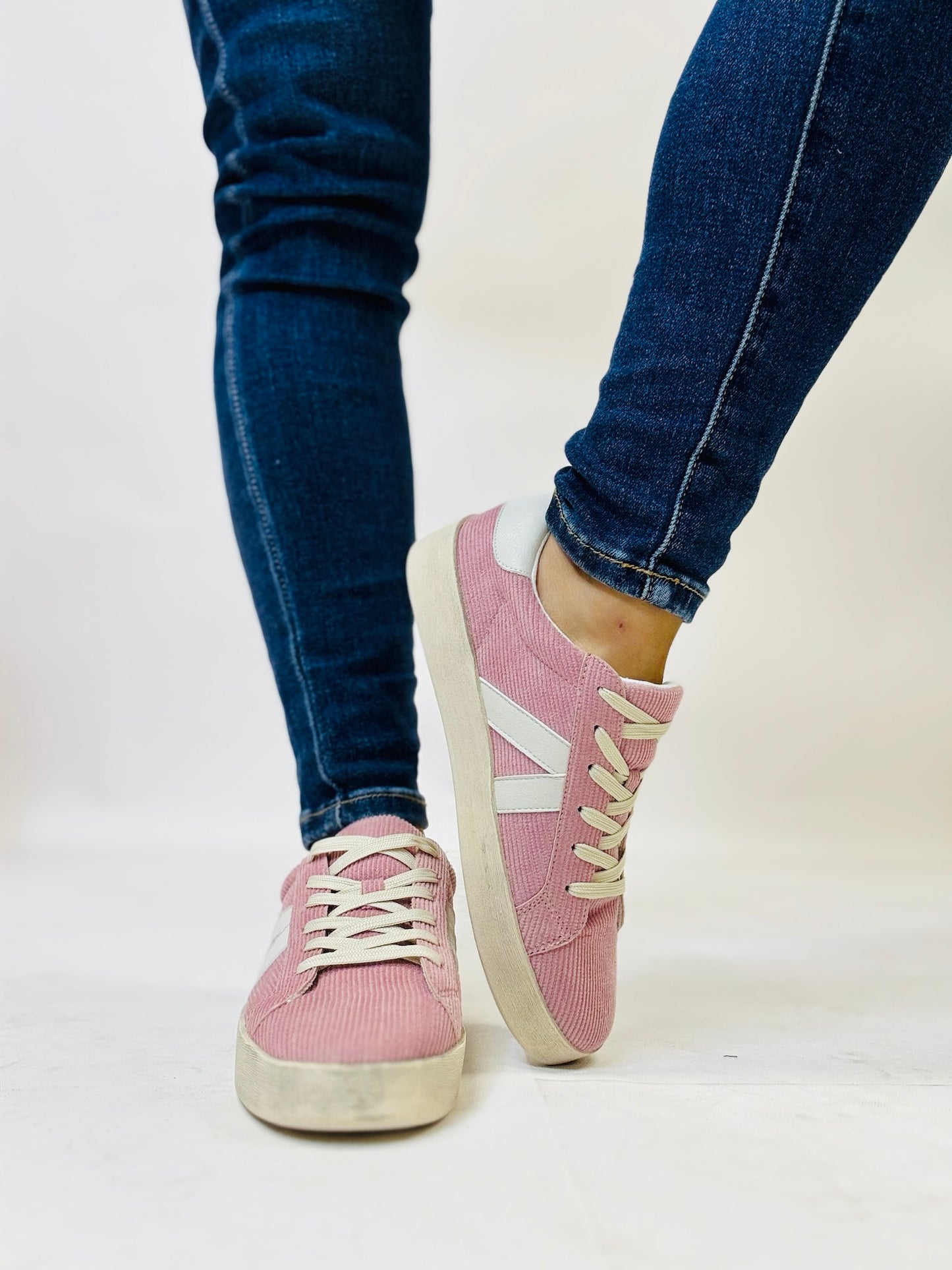 Corky's Blush Corduroy No Chaser Sneakers FINAL SALE