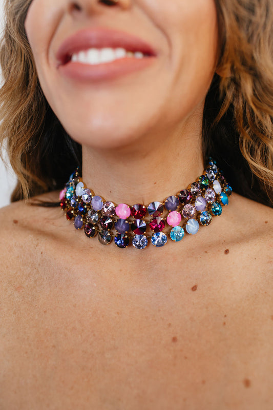 Tova Nova Choker Necklace in Berries - FINAL SALE
