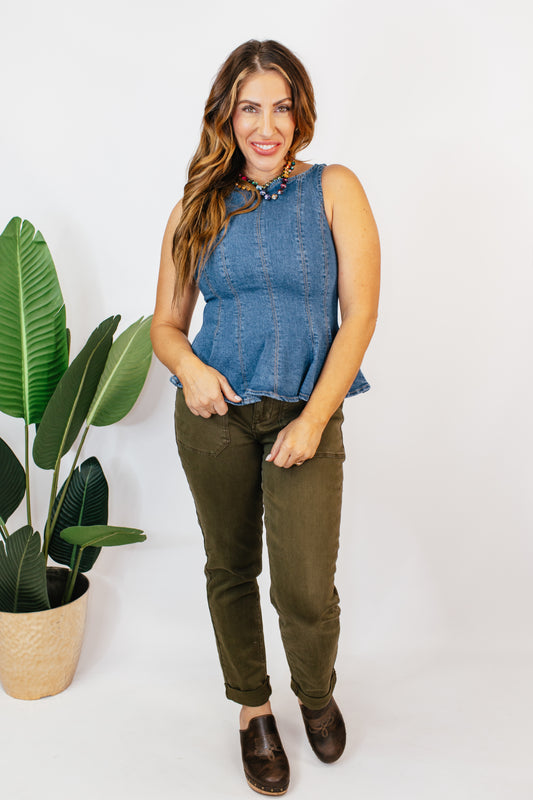 Denim Diva Top