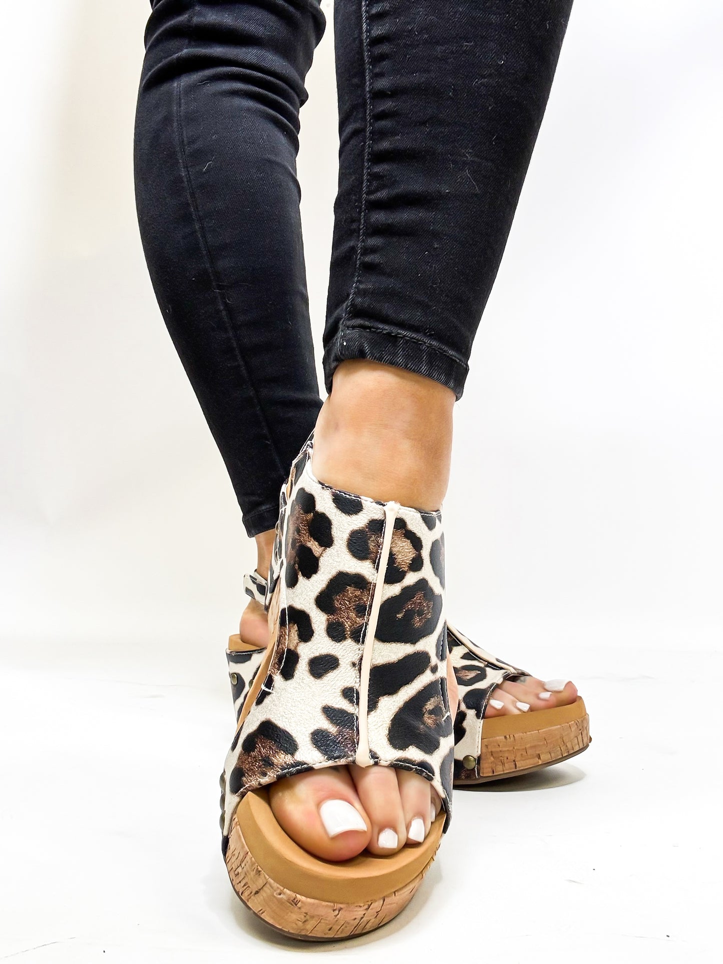 Corky's Gold Leopard Carley Sandals - FINAL SALE