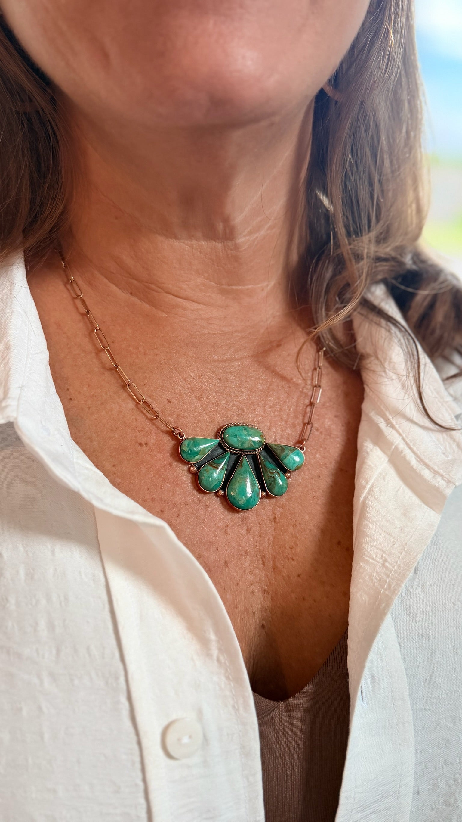 Cowgirl At Heart Necklace In Turquoise by Boho Sol