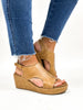 Corky's Caramel Carley Covered Cork Sandals