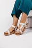 Corky's White Metallic Don't Tempt Me Sandals