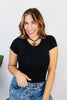 Flex Fit Top in Black - Reg/Curvy