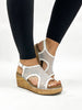 Corky's White Mesh Carley Sandals