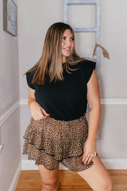 Leopard & Lace Shorts