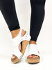 Corky's White Metallic 2 Carley Sandals