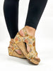 Corky's Camel Washed Flower Carley Sandals