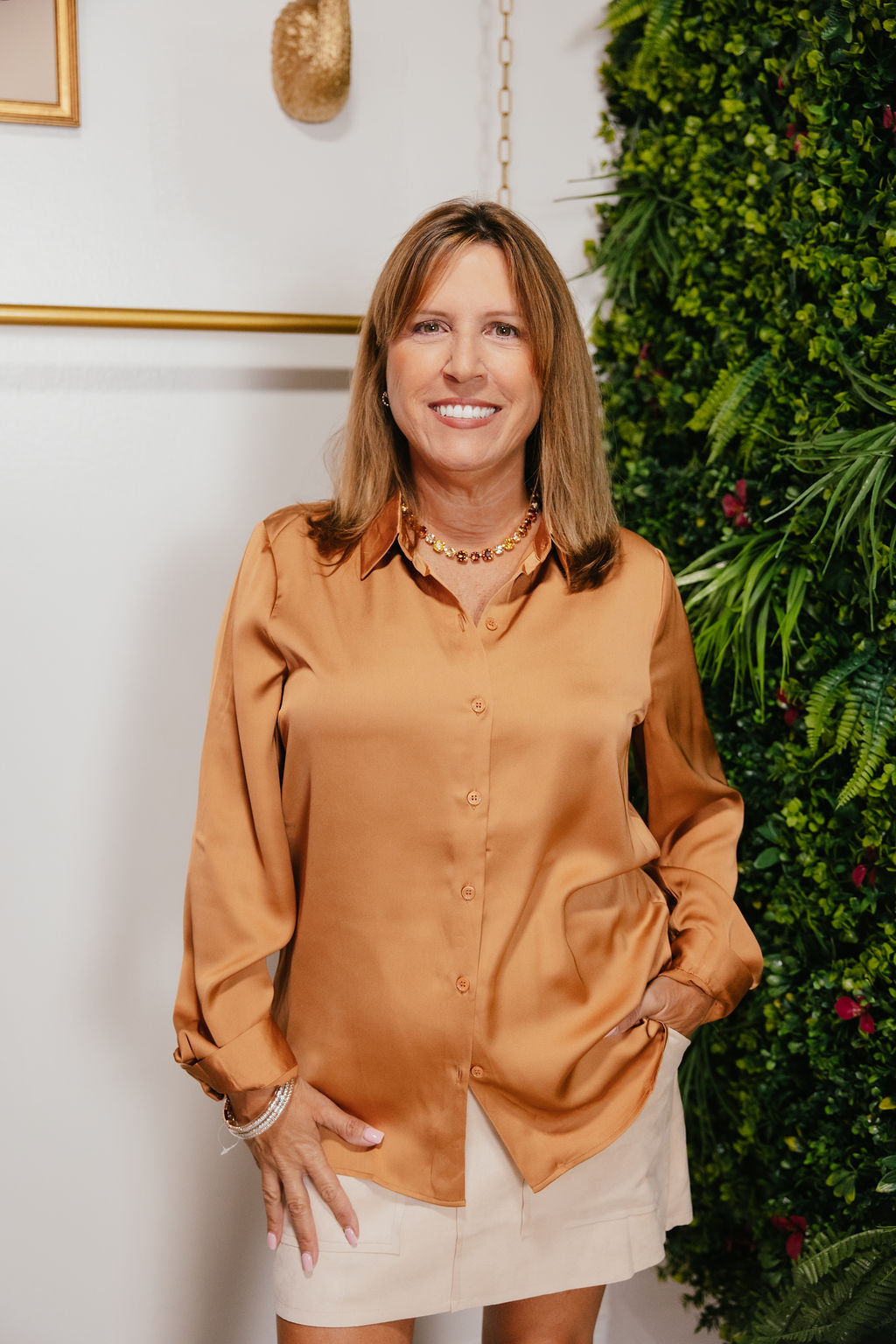 Sunset Silk Top