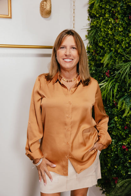 Sunset Silk Top