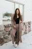 Ribbed & Ready Lounge Set In Oyster Grey - Reg & Curvy
