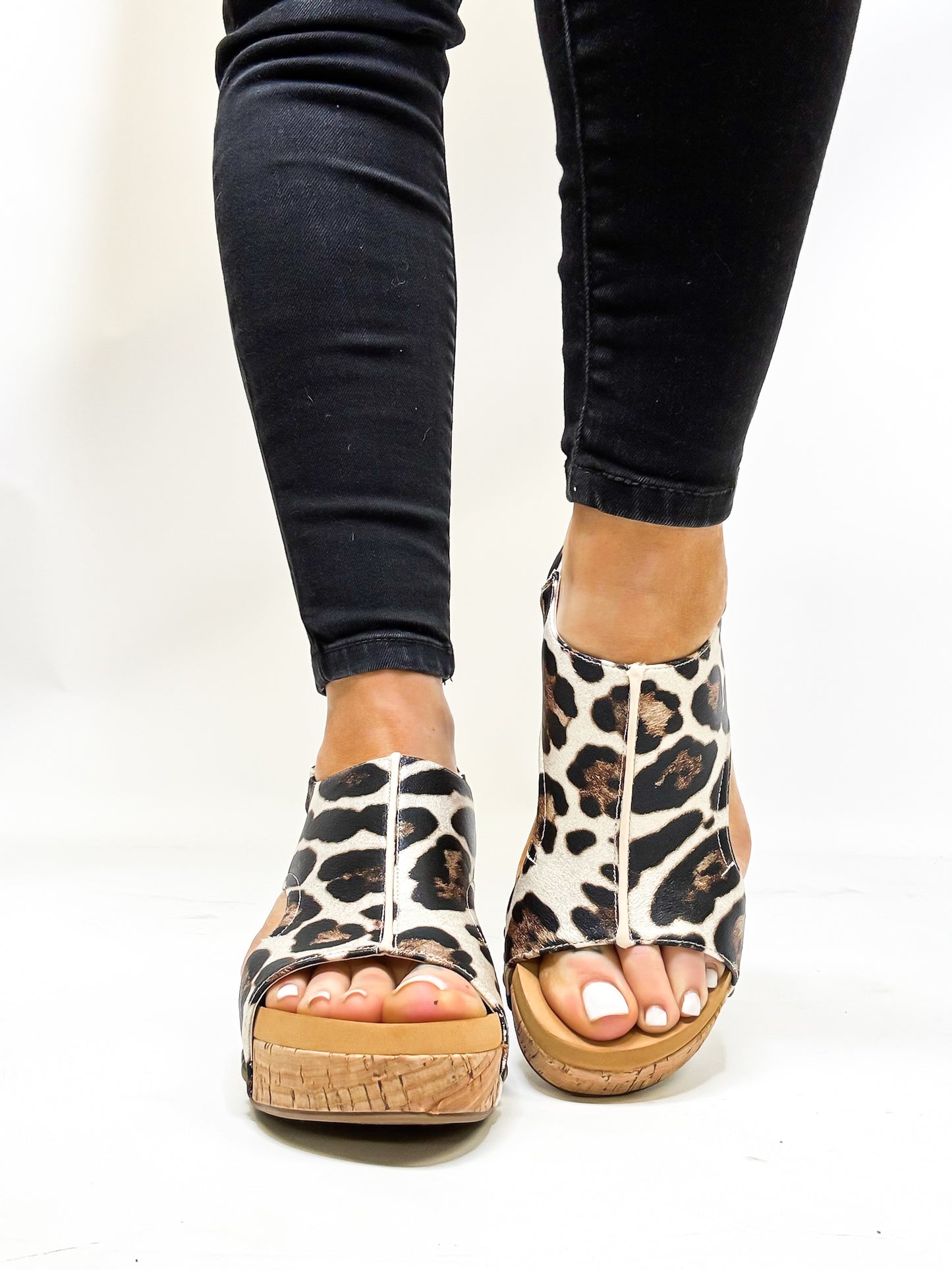 Corky's Gold Leopard Carley Sandals - FINAL SALE