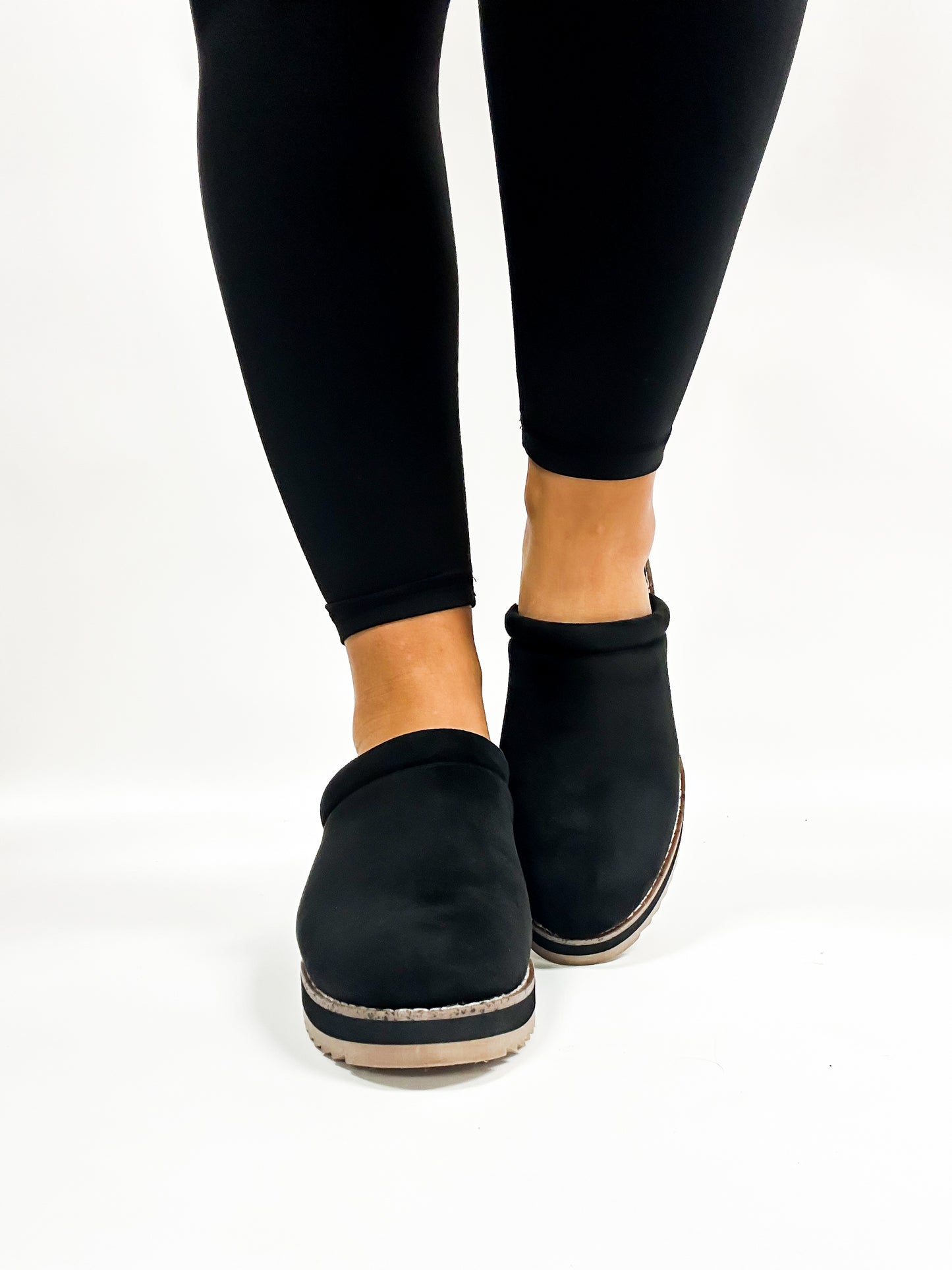 Corky's Black Faux Suede Skedaddle Shoes