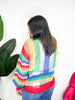 Rainbow Crochet Cardigan - Reg/Curvy