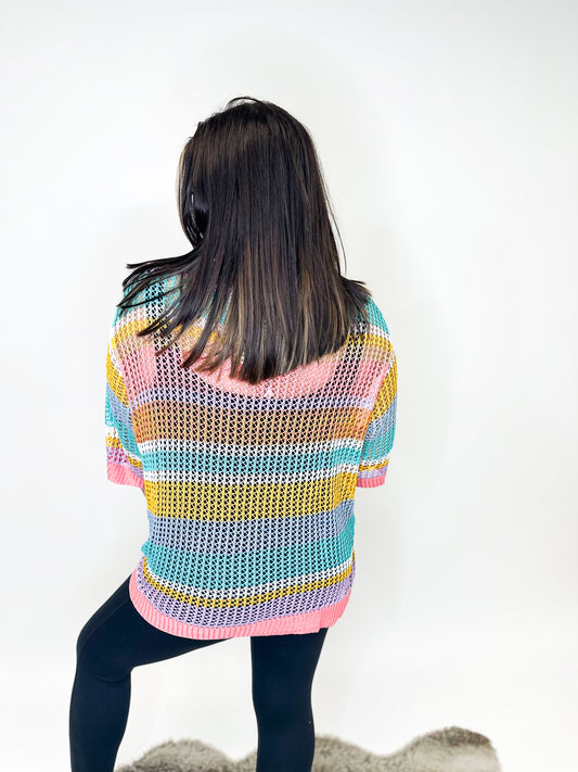 Fully Equipped Open Knit Sweater