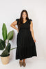 Midnight Flutter Midi Dress
