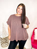 Black Friday Deal: Easy Fit Top in Brown - Reg/Curvy